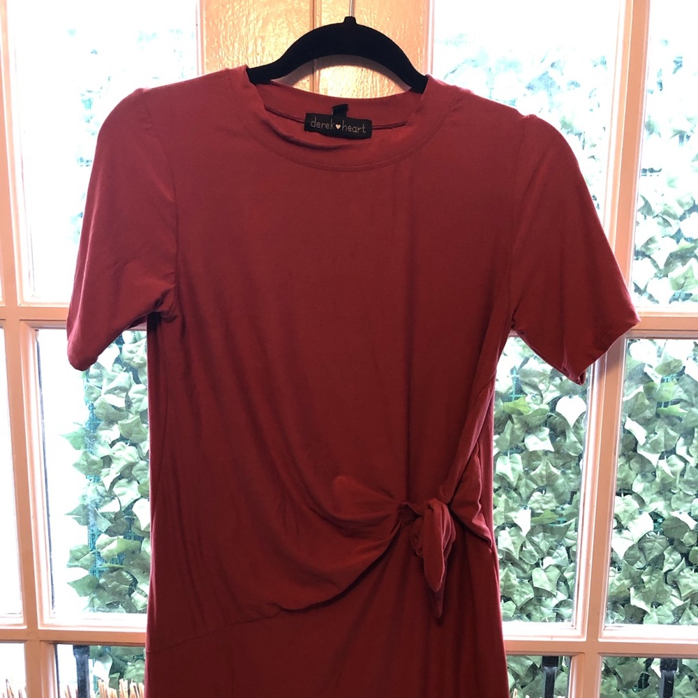 Tie t-shirt dress